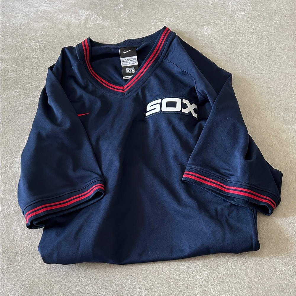 Nike Sox Navy Jersey with Red Trim
